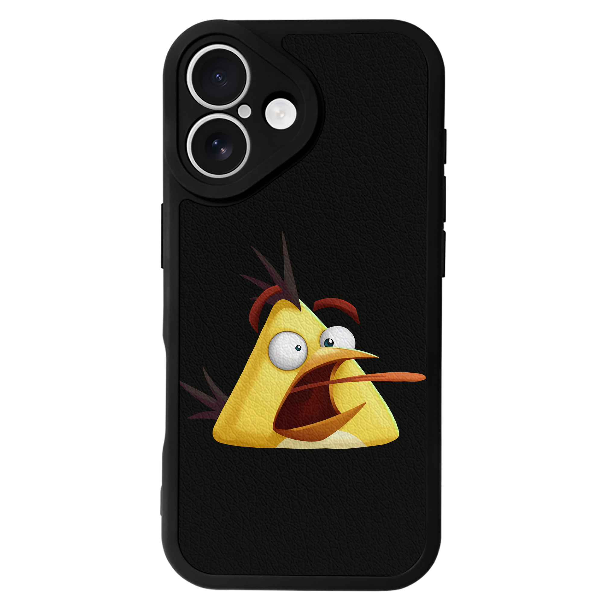 （画像用） Angry Birds アングリーバード 【iPhone 16シリーズ対応】シリコンスマホケース（レザー調） 材質：シリコン